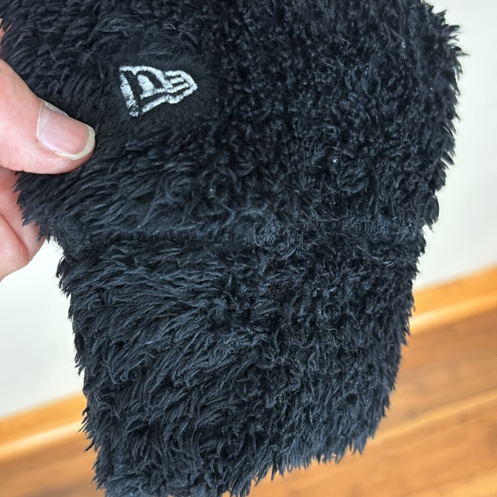 NFL Team Apparel Fuzzy Black Full Zip Carolina Panthers Hoodie Jacket Size Large - Picture 6 of 14